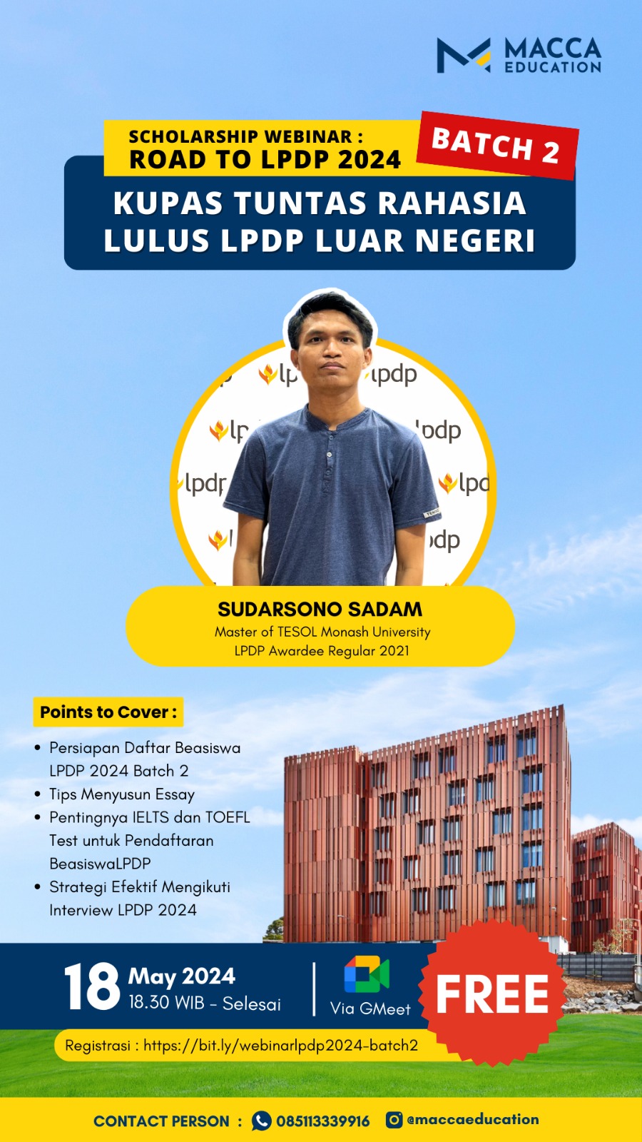 Scholarship Webinar: Road To LPDP 2024